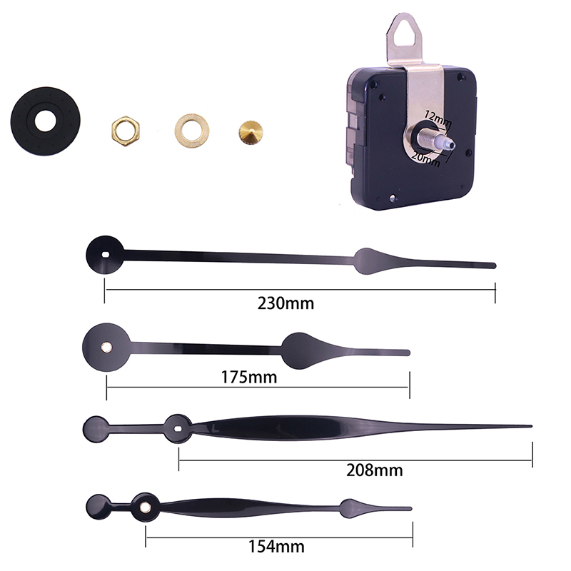 17mm Schacht Schrittuhr Mechanismus HR9715 HR9607 Uhrwerk