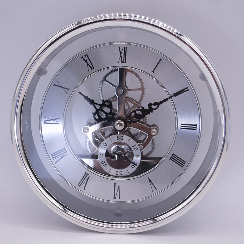 Durchmesser 149MM Silber Skelett Uhr Einsatz Uhr Teil
