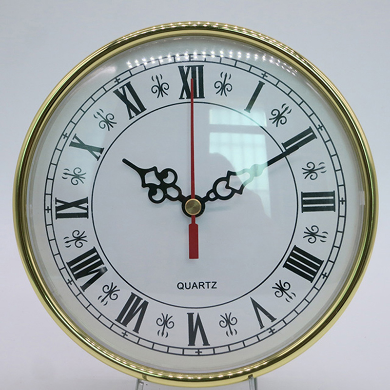 Durchmesser 160 mm golden Roman number wall clock insert